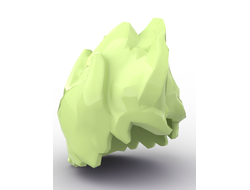 Minifigure, Hair Tousled and Spiked Up Very High, Yellowish Green (25411 / 6279229)