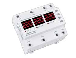 Реле напряжения трехфазное 40 А, 230 В - RostokElectro - 46-305