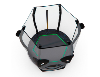 Батут детский с сеткой DFC ANIMALS PANDA 55"