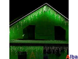 Бахрома 3*0.5 м ЗЕЛЕНЫЙ, постоянное свечение IP 54