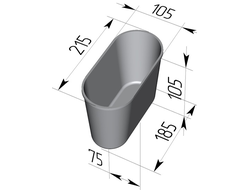 Хлебная форма Л10 овал