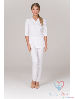 Брюки DR.SUPER "Stars" белые