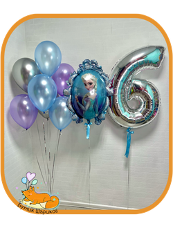 7 шариков, зеркало Эльзы и цифра