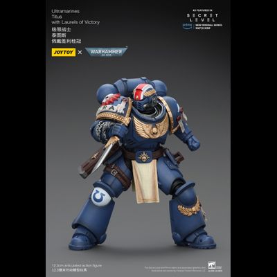 Тит, лейтенант Ультрамаринов (Warhammer 40K) - КОЛЛЕКЦИОННАЯ ФИГУРКА 1/18 Ultramarines Titus with Laurels of Victory (JT02779) - JOYTOY