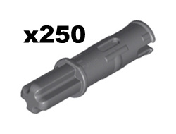 Technic, Axle  1L with Pin 2L with Friction Ridges, Dark Bluish Gray (11214 / 6015356)