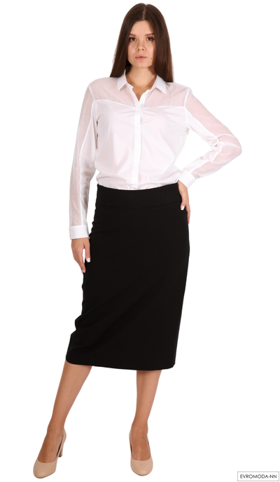 Блузка белая Кай-F (р. 38 / 46 RU)