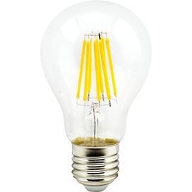 Лампа светодиодная  Ecola ЛОН A60 E27 10W 4000K 4K прозр. 105x60 филамент (нитевидная) 360° Premium N7LV10ELC