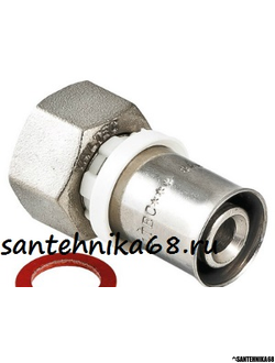 Пресс-фитинг c накидной гайкой Valtec VTm.222.N.001604 16 мм х 1/2"