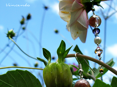 Красивые длинные серьги "Хрустальная роса"