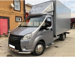 Пороги труба с проступью d76 для ГАЗ ГАЗель Next 2014-