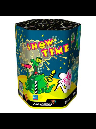 Батарея салютов "Время шоу" 1,2" 19 выстр., 30 сек., 5 эффектов + нижний ярус