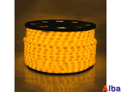 Дюралайт 2-х провод. ЖЕЛТЫЙ, молочный