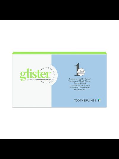 glister™ Универсальные зубные щетки для взрослых (средняя жесткость щетины), 1 упак./ 4 шт.
