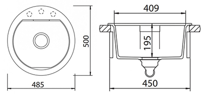 Мойка Schock CALYPSO 45