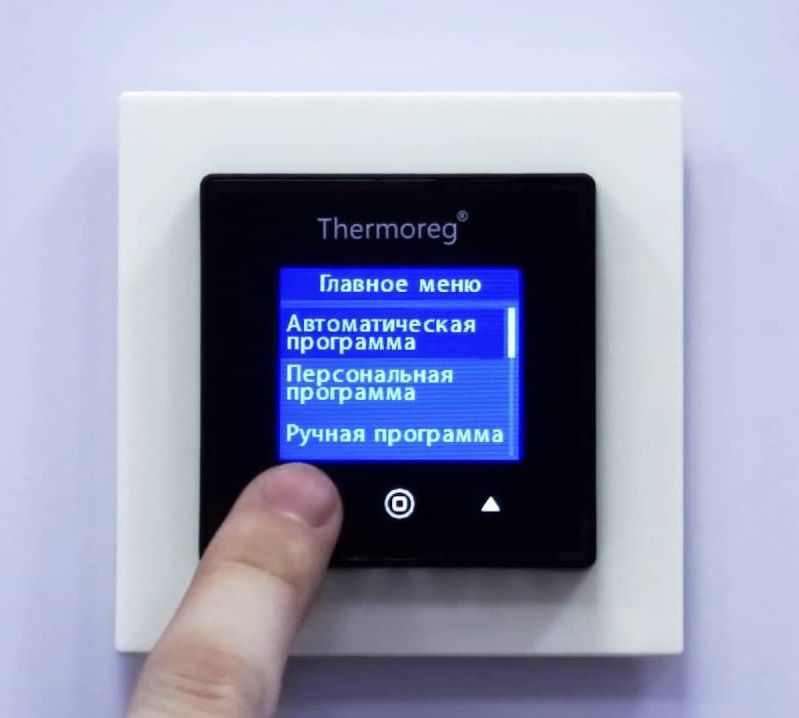 Программирование сенсорного терморегулятора Thermoreg TI-970 