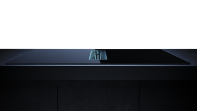 Индукционная варочная панель с вытяжкой Kuppersbusch KMI 8350.0 SR Stainless steel