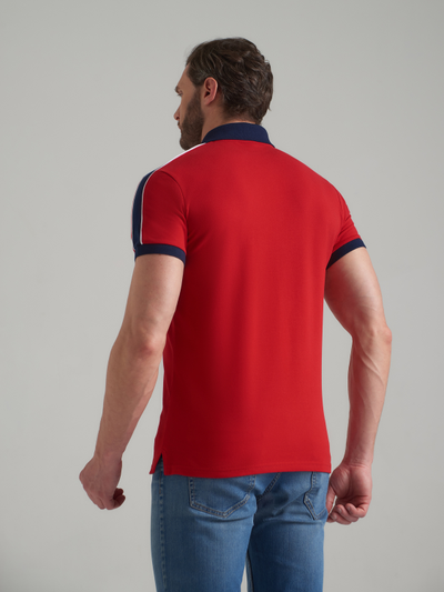 Поло мужское с Российской символикой 65PM-1512