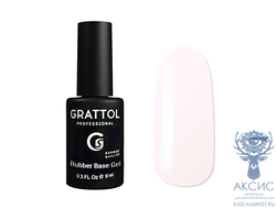( 9мл ) Камуфлирующая База №1  для гель-лака Grattol Rubber Base