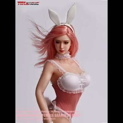 ПРЕДЗАКАЗ - Подвижное бесшовное женское тело с головой в костюме плейбоя 1/6 New Platinum Silicone Collectible Series Bunny Girl Female Body with Head Sculpt, Pale Skin (SR-AD02H) - TBLeague ?ЦЕНА: 10800 РУБ.?