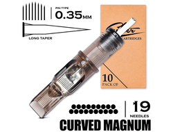 19 CMLT/0.35 - Curved Magnum Bugpin Long Taper "EZ FILTER"