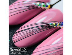 BlooMaX spader gel black, черная гель-паутинка