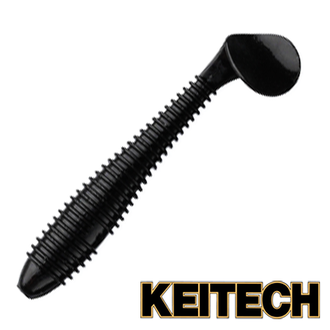 Силиконовая приманка Keitech Swing Impact Fat 2.8" #001 Black