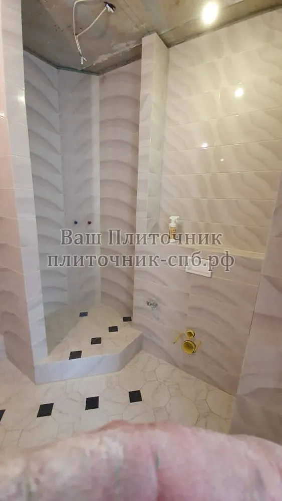 Установка инсталляции с последующей облицовкой кафелем