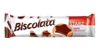 Печенье Biscolata Starz с мол.шок, 88 гр