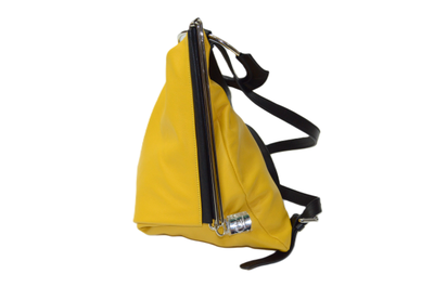 Итальянский рюкзак из натуральной кожи желтого цвета