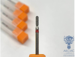 Фреза алмазная "Скругленный цилиндр" 880/140 030R красная