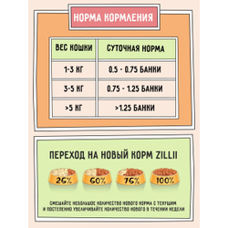 Zilli (Зилли) Влажный корм (консервы) для взрослых кошек с лососем и скумбрией 100 г