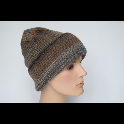 Шапка с отворотом Италия Vizio 110 CRY ореховая