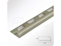 окантовочный профиль для плитки ПО 10 Бронза матовая
