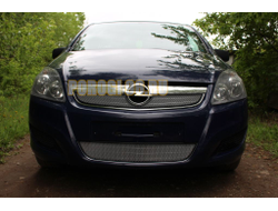 Защита радиатора Opel Zafira B 2008-2012 рестайлинг chrome верх