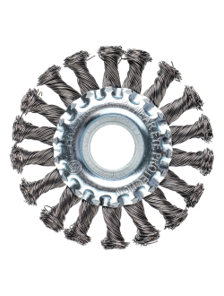 ЕРМАК Щетка металл. для УШМ100мм/22мм, крученая, дисковая, 5 штук