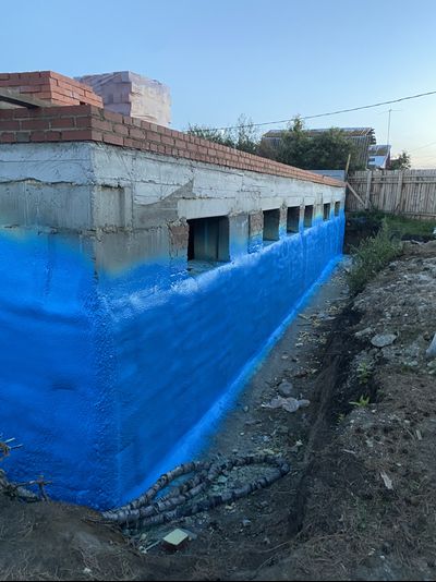 Гидроизоляция фундамента полимочевиной