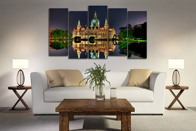 Модульная картина "Нью сити холл"