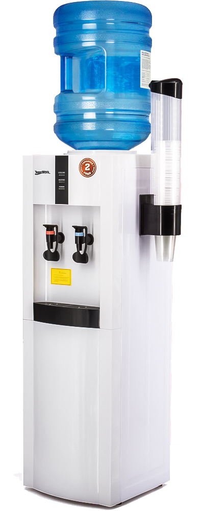 Кулер для воды Aqua Work 0.8-LKR бело-черный с нагревом без охлаждения