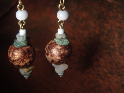 Благотворительность. Серьги "Лес и Туман"