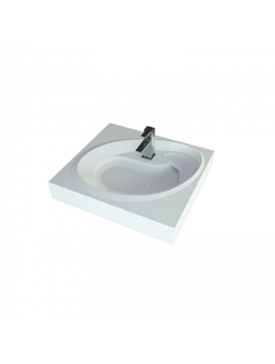 Раковина умывальник над стиральной машиной ANDREA Topaz-600 с кронштейнами 4680028071037