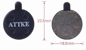 Колодки диск. ATTKE AK-015, полуметаллические, черные