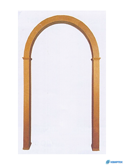 Арка межкомнатная ламинированная радиусная купить заказать в Челябинске | КВИРТЕК