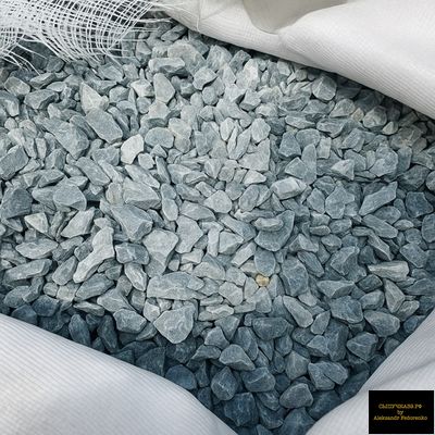 мраморная крошка серо-голубая щебень