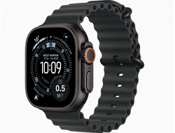Apple Watch Ultra 3 из титана Black - 49 мм - Ocean Band - Black