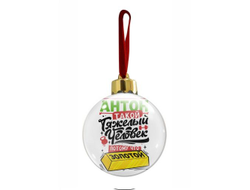 Новогодний ёлочный шар #8 Антон