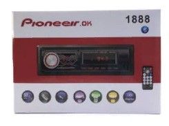 2009754527656	Автомагнитола Pioneeir.ok LED-1888 1USB, Bluetooth,Tf,FM,ISO,2RCA