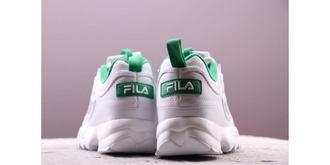 Женские кроссовки Fila Disruptor 2 Бело-Зеленые (36-40)