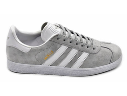 Adidas Gazelle Серые с белым женские (36-40)  Арт. 180F-A