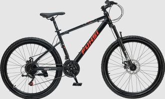Горный велосипед FU628/ 21ск 27.5" черный  рама 19"