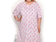 Женская длинная ночная сорочка большого размера из хлопка арт. 16523-0317 (цвет розовый) Размеры 66-80